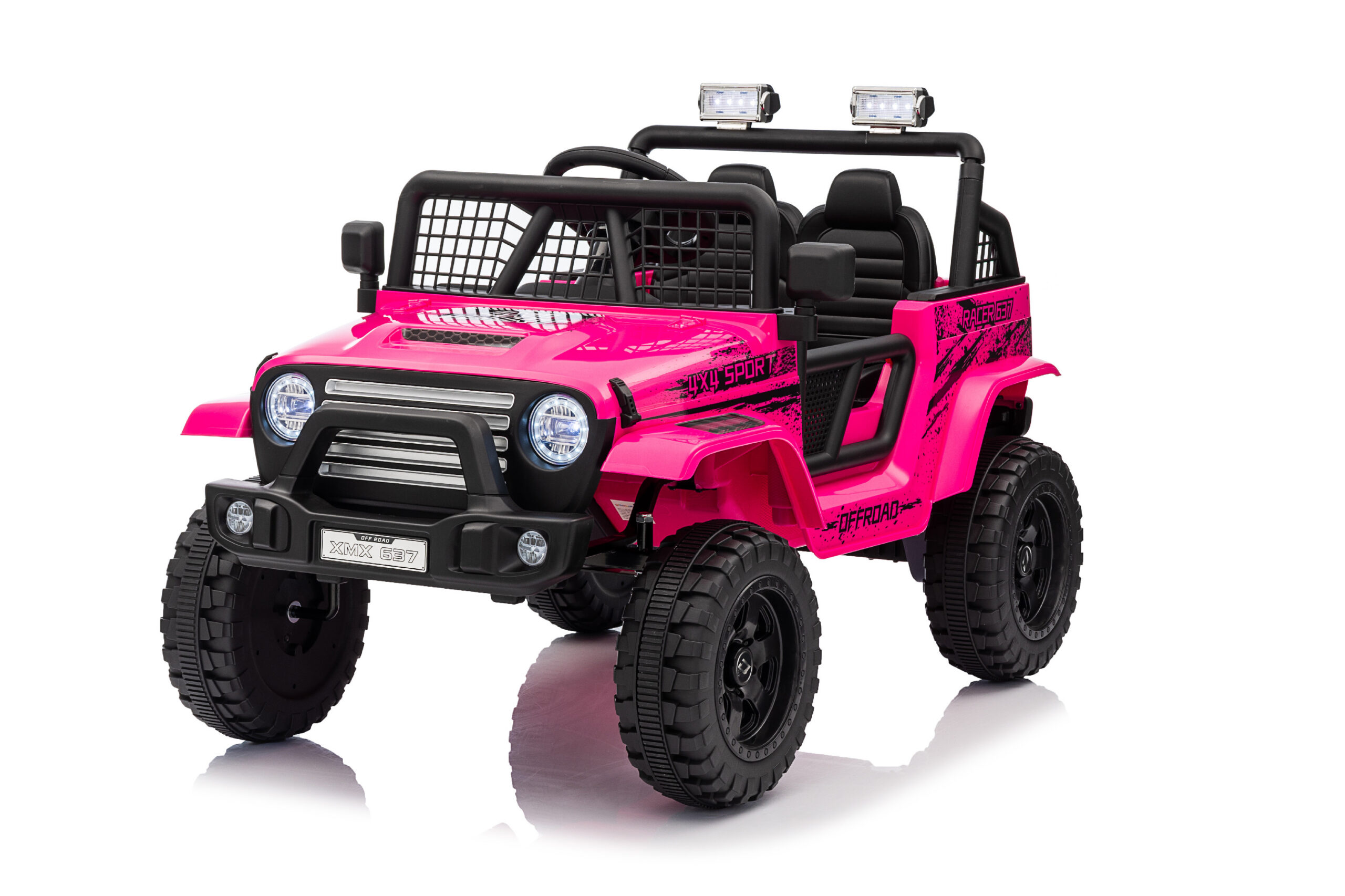 Mamido Elektrické autíčko OFF ROAD EXTREME 4x4 růžové 24V | 200W | 50 kg | EVA | LED | 2