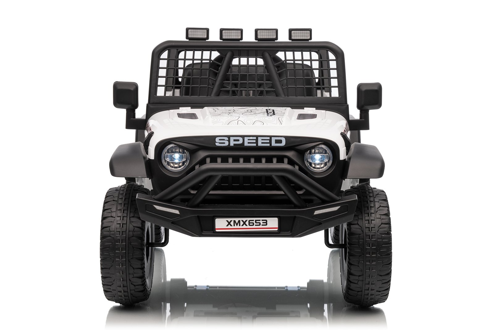 Mamido Elektrické autíčko Speed Offroad bílé | 4x45W | EVA kola | 12V 7Ah | EKO kůže - Obrázek 2