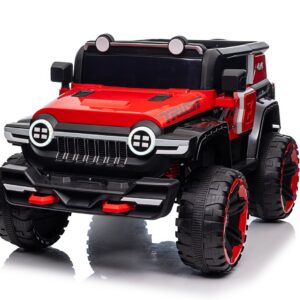 Mamido Elektrické autíčko Trust Adventure dvoumístné 12V | 2x45W červené