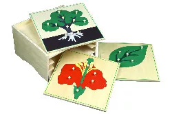 Moyo Montessori Moyo Montessori 3 botanické puzzle s komodou