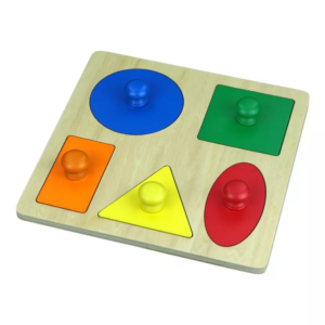 Moyo Montessori Moyo Montessori 5 geometrických tvarů na desce
