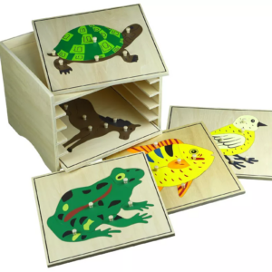 Moyo Montessori Moyo Montessori 5 ks puzzle s komodou