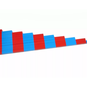 Moyo Montessori Moyo Montessori Červeno-modré tyče z bukového dřeva