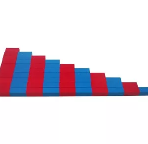 Moyo Montessori Moyo Montessori Červeno-modré tyče - zmenšená verze