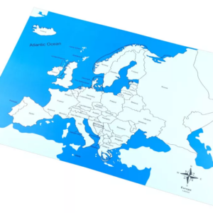 Moyo Montessori Moyo Montessori Kontrolní mapa - Evropa Nová - s popisky