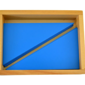 Moyo Montessori Moyo Montessori Krabička s modrými trojúhelníky