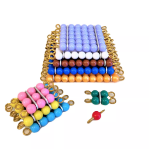 Moyo Montessori Moyo Montessori Perlové čtverce (barevné)