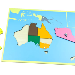 Moyo Montessori Moyo Montessori Puzzle - mapa Australie - bez rámečku