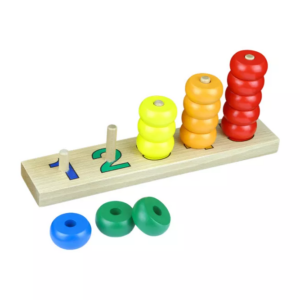 Moyo Montessori Moyo Montessori Tyčky s barevnými kruhy na počítání
