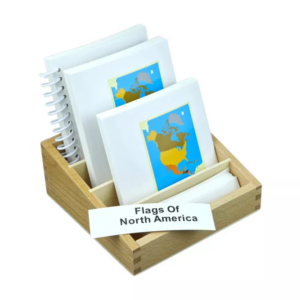 Moyo Montessori Moyo Montessori Vlajky Severní Ameriky - třísložkové karty