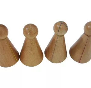 Moyo Montessori Moyo Montessori Zlomkové kuželky - zmenšená verze