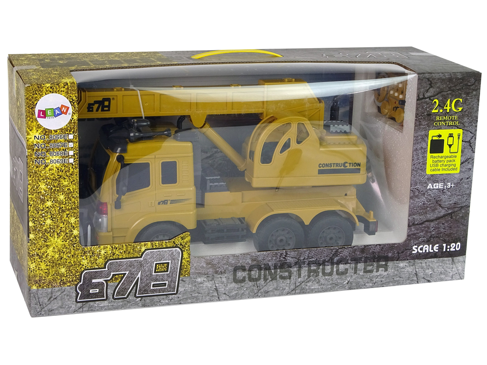 Nákladní auto se zvedacím jeřábem na dálkové ovládání 1:20 - Obrázek 2