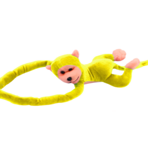 Plyšová opička se zvukovými efekty 60 cm žlutá
