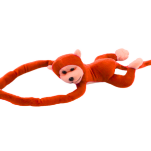 Plyšová opička se zvukovými efekty 80 cm oranžová