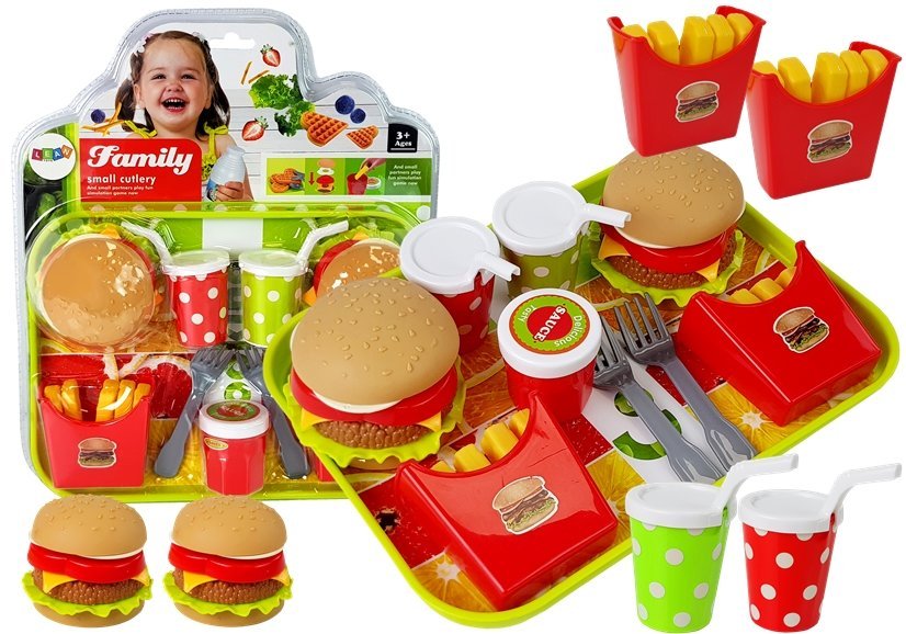 Potraviny do dětské kuchyňky Fast Food