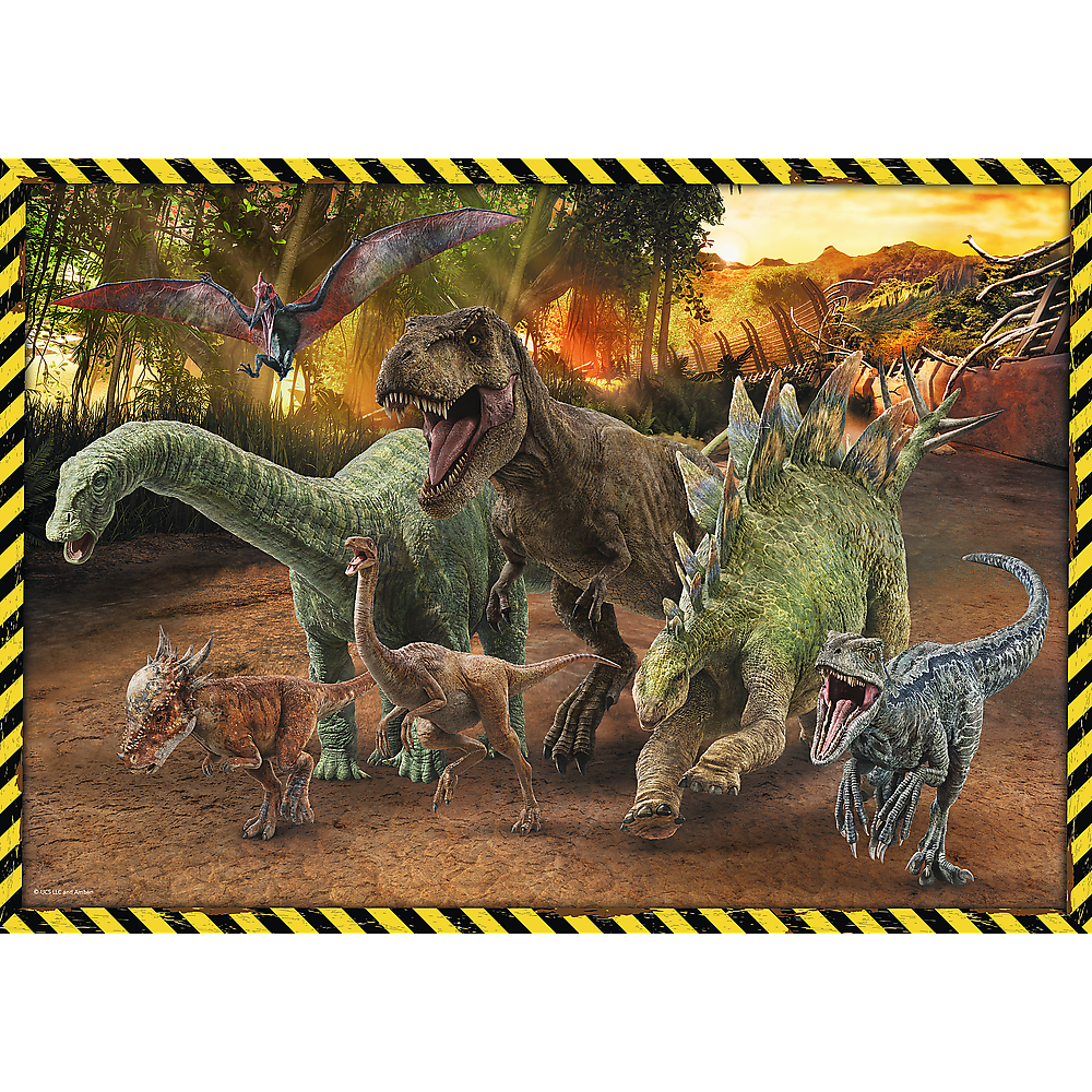 Puzzle Dinosauři z Jurského parku 200 dílků Trefl - Obrázek 2