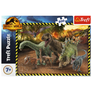 Puzzle Dinosauři z Jurského parku 200 dílků Trefl