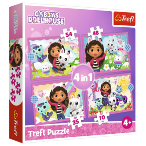 Puzzle Dobrodružství Gabby 4v1 Trefl