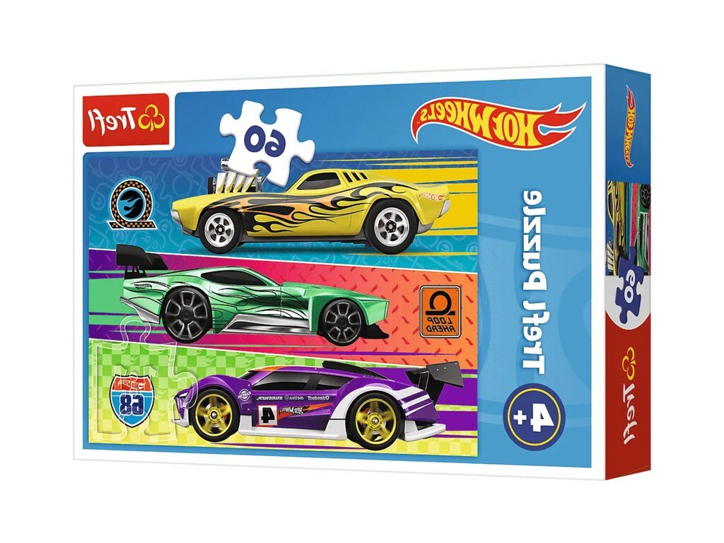 Puzzle závodní Hot Wheels 60 dílků Trefl 17389