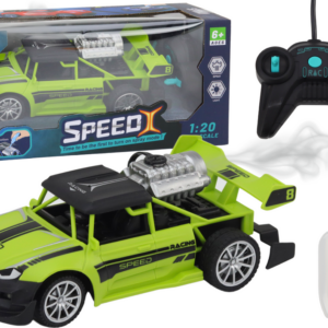RC auto na dálkové ovládání 1:20 s kouřovým efektem a světly zelené