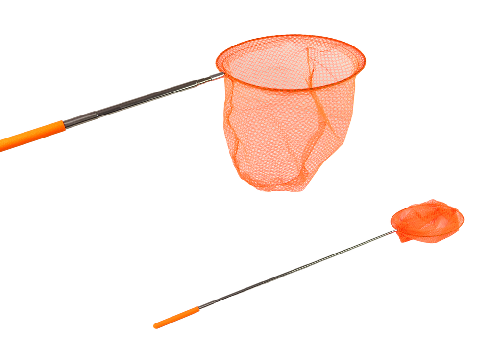 Skládací síťka na motýly a hmyz 85 cm oranžová