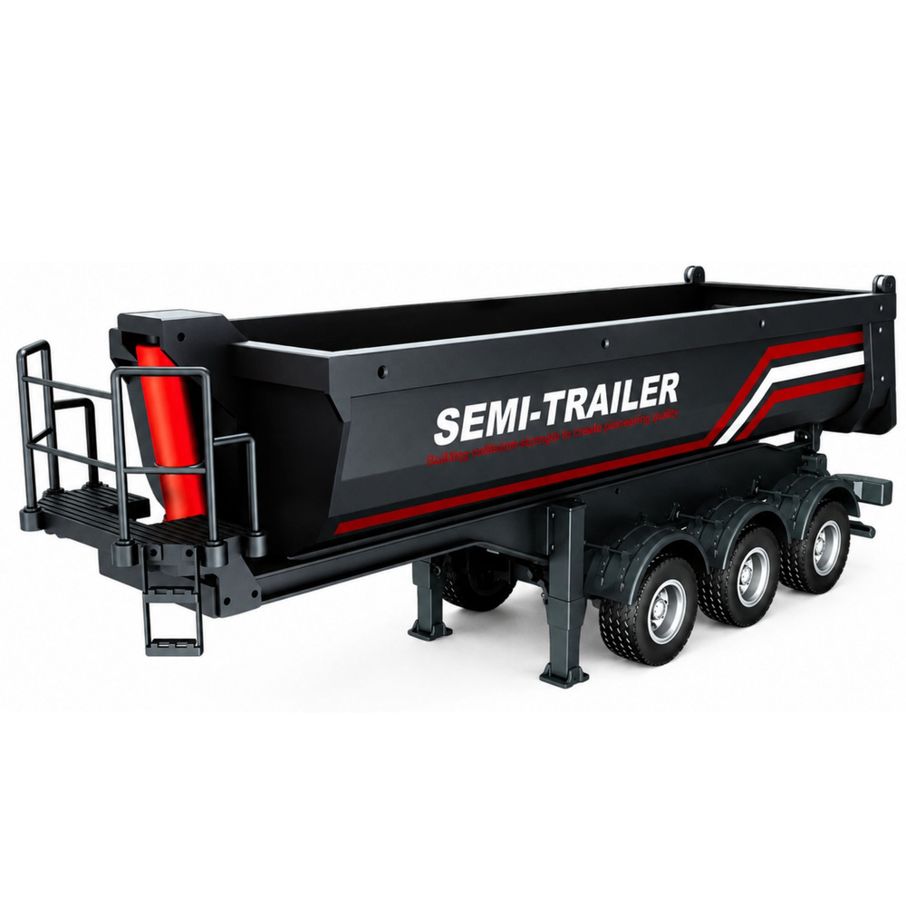 Sklápěcí návěs pro kamion na dálkové ovládání Scania 1501 1:18 černý - Obrázek 2