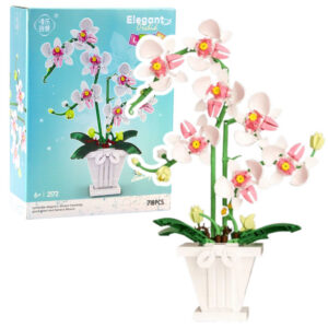 Stavebnice orchidej v květináči 718 dílů