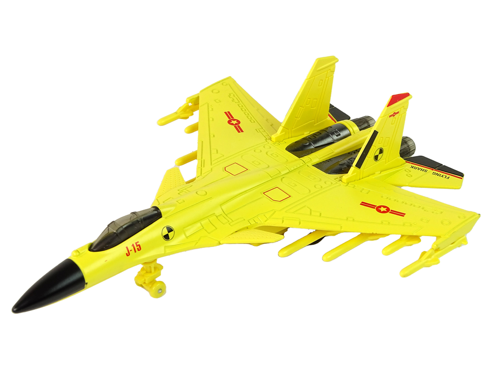 Stíhačka s třecím pohonem 1:72 žlutá - Obrázek 2