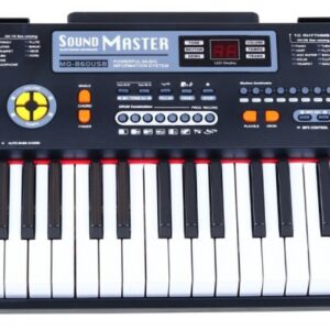 Velký keyboard s mikrofonem MP3 černý