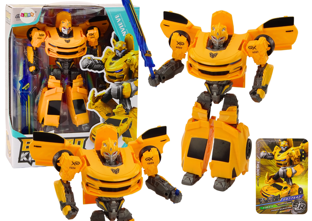 Auto-Robot 2v1 Transformace Sportovní Žlutý