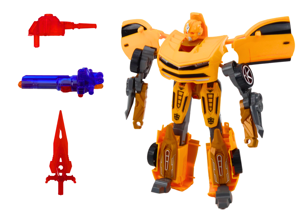 Auto-robot Transformers 2v1 sportovní žlutý - Obrázek 2