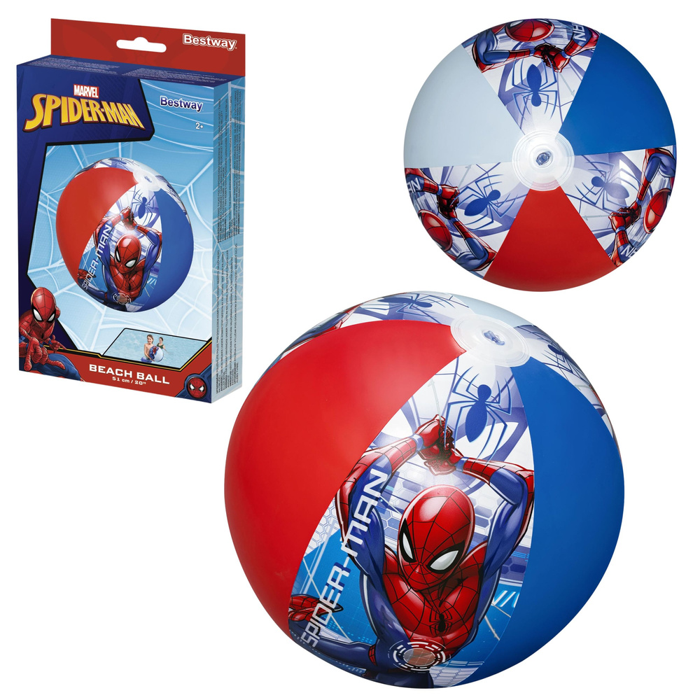 Bestway Nafukovací plážový míč Spider-Man 51 cm Bestway