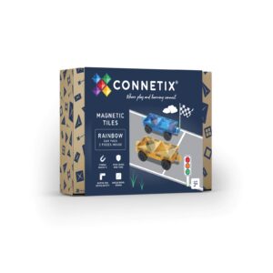 Connetix Connetix Tiles - Magnetická Stavebnice Duhová sada autíček 2 ks