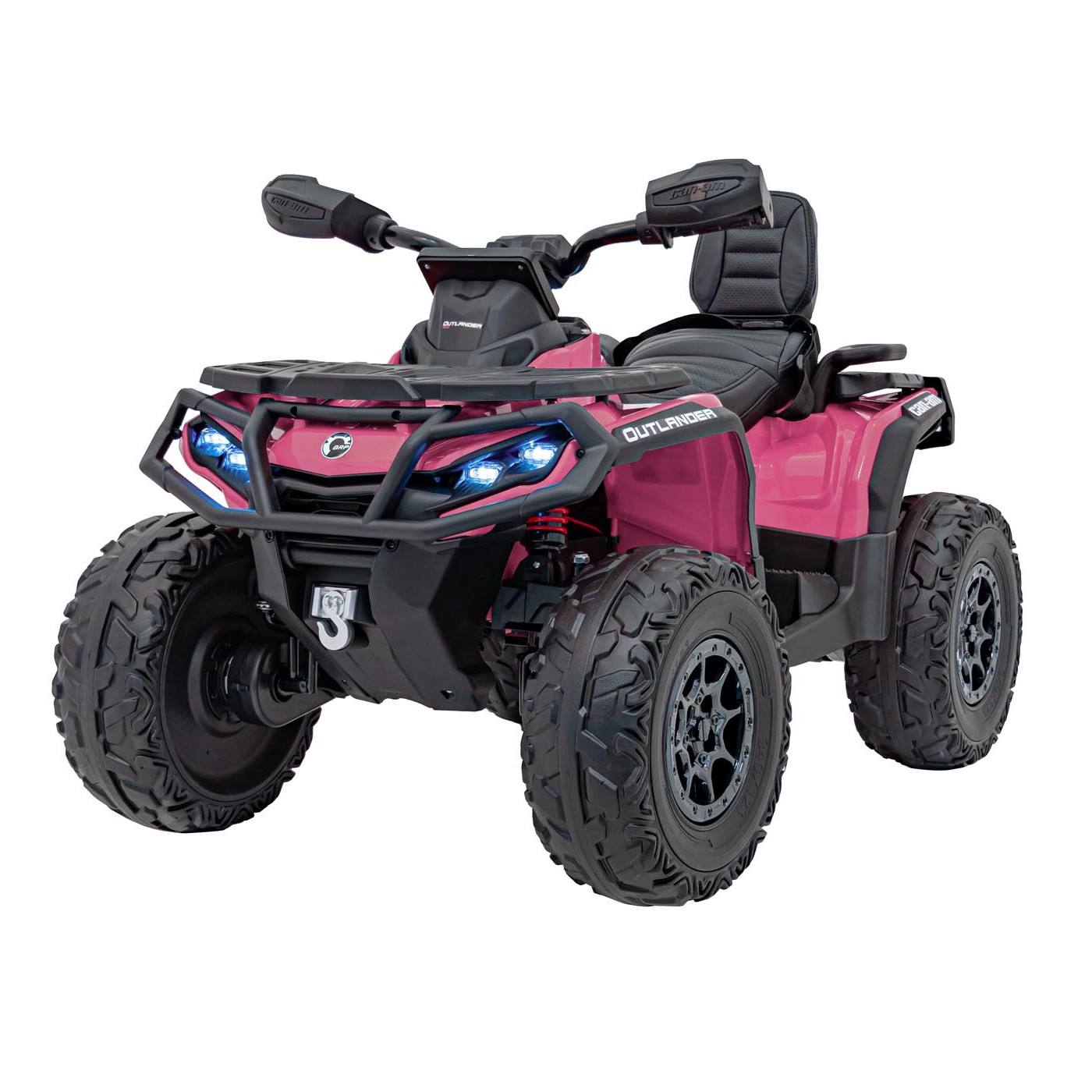 Dětská elektrická čtyřkolka Can-Am Outlander ATV 4x200W růžová
