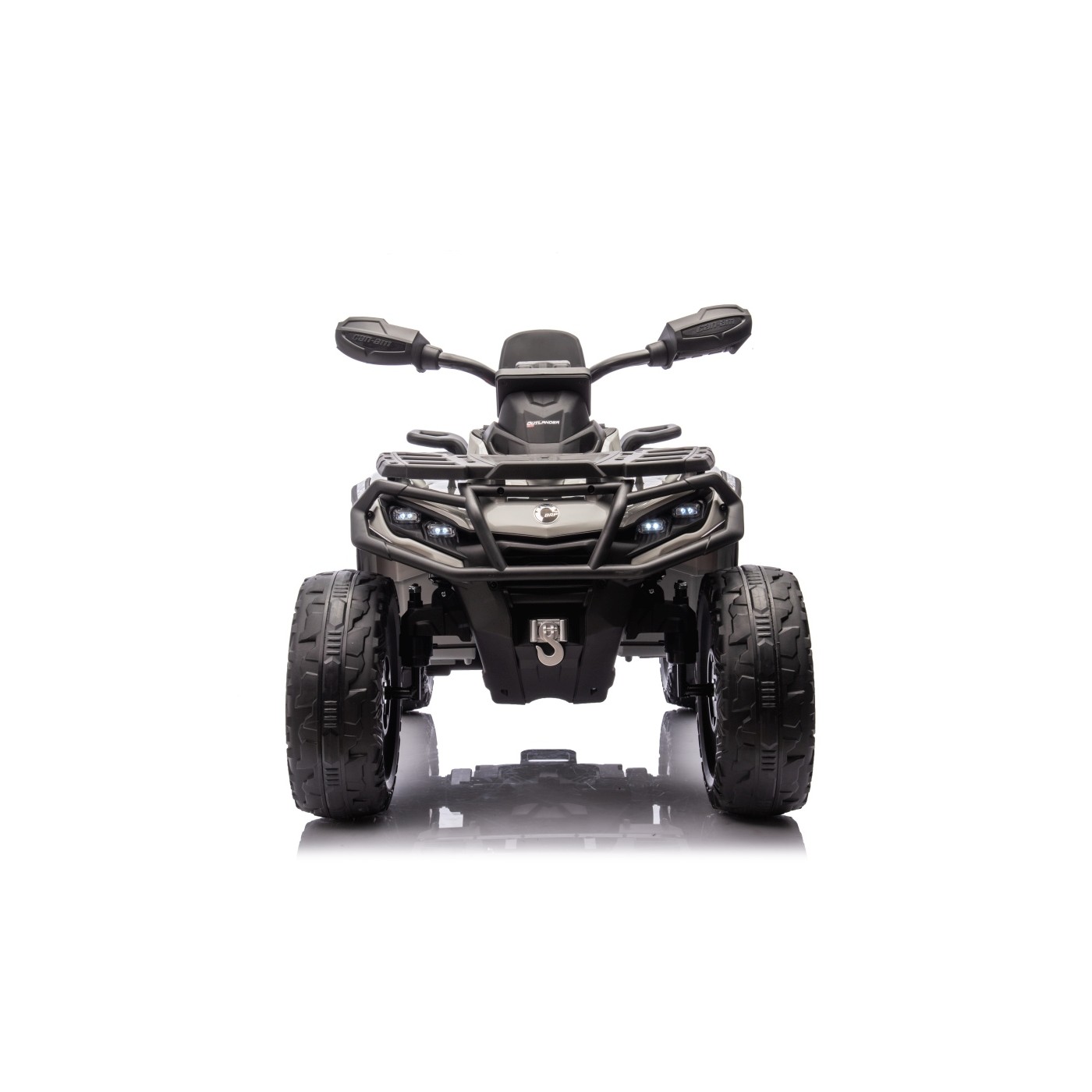 Dětská elektrická čtyřkolka Can-Am Outlander ATV 4x200W šedá - Obrázek 2