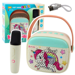 Dětská karaoke sada s mikrofonem Bluetooth Jednorožec