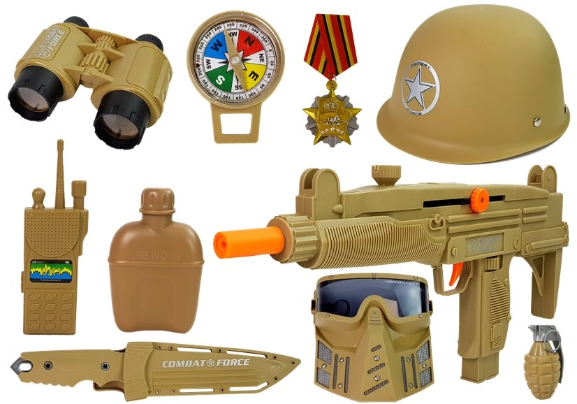 Dětská vojenská sada s pistolí - Obrázek 2