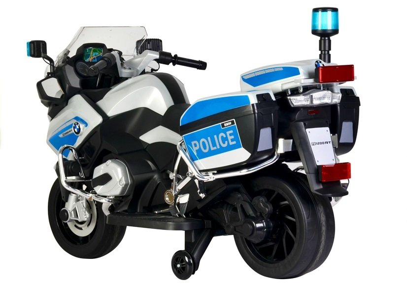Elektrická motorka BMW R1200 Policie stříbrná - Obrázek 2