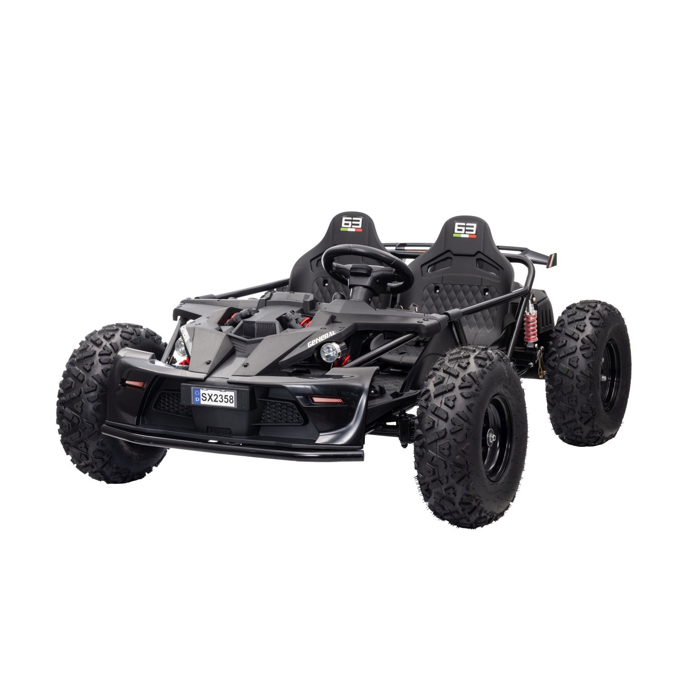 Elektrické autíčko Buggy 48V 800W GENERAL 63 černé