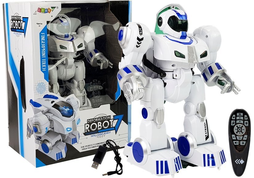 Interaktivní robot K4 na dálkové ovládání R/C bílý