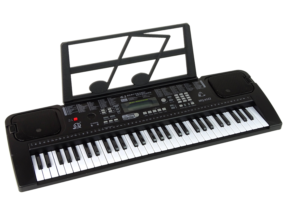 Keyboard s mikrofonem černý - Obrázek 2