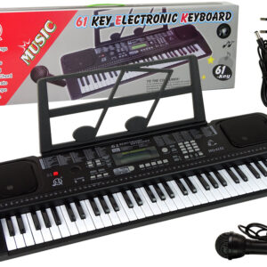 Keyboard s mikrofonem černý