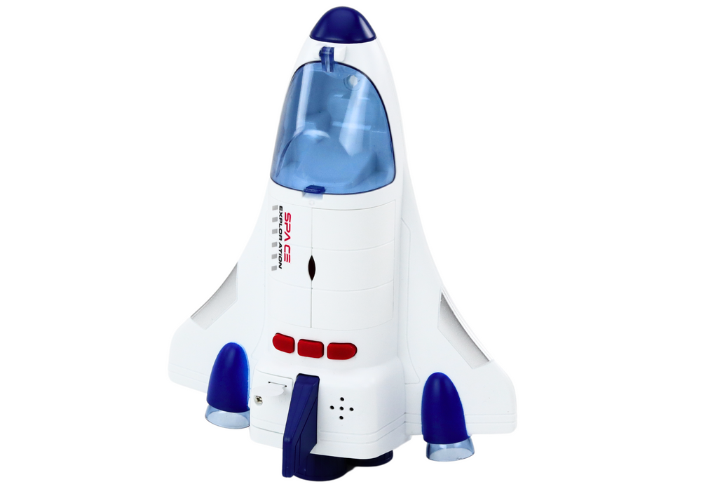 Kosmická loď s osvětlením a zvuky kosmonaut bílá - Obrázek 2