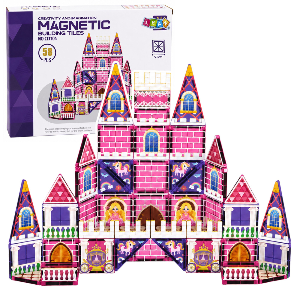 Magnetická stavebnice Zámek pro princeznu 58 dílků