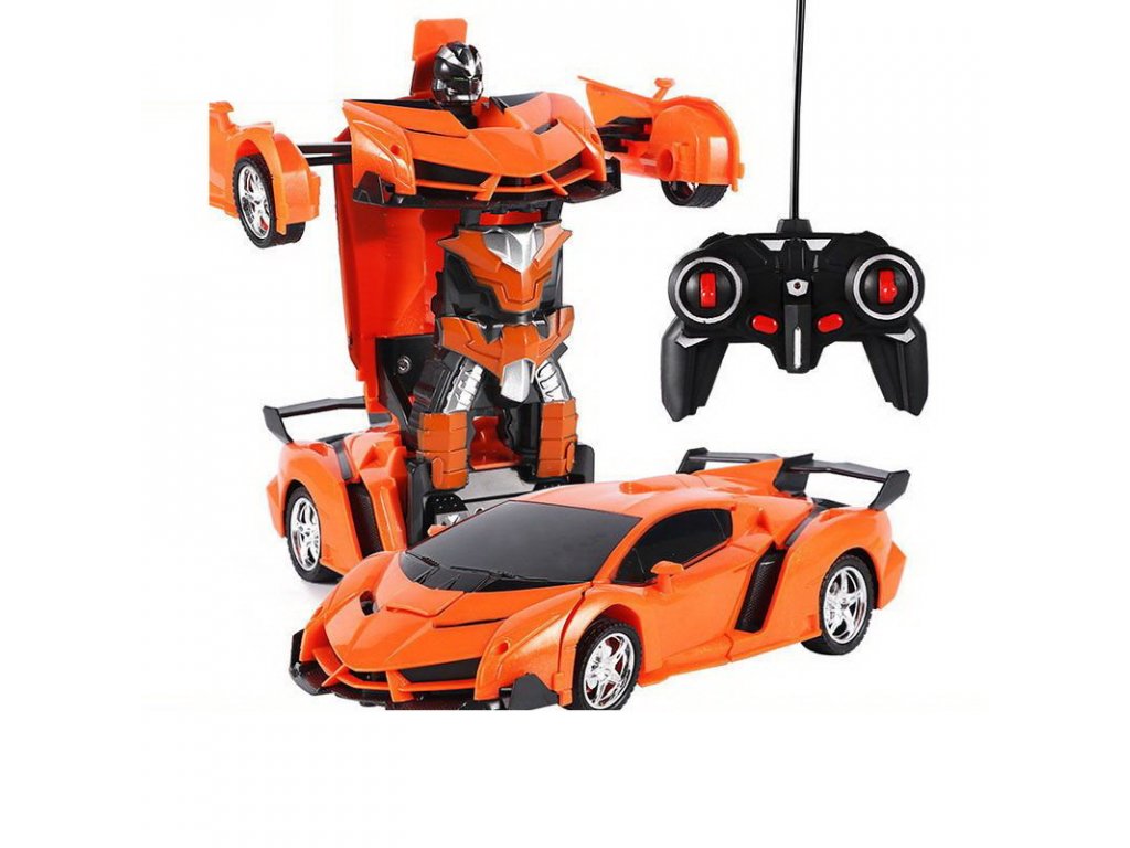 Mamido Auto Robot Transformers 2v1 na dálkové ovládání RC Barva: Oranžová