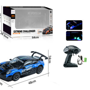 Mamido Auto na dálkové ovládání RC Drift Auto 1:8 XXL s LED světly modré