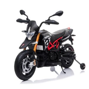 Mamido Dětská elektrická motorka Aprilia Dorsoduro 900 12V černá