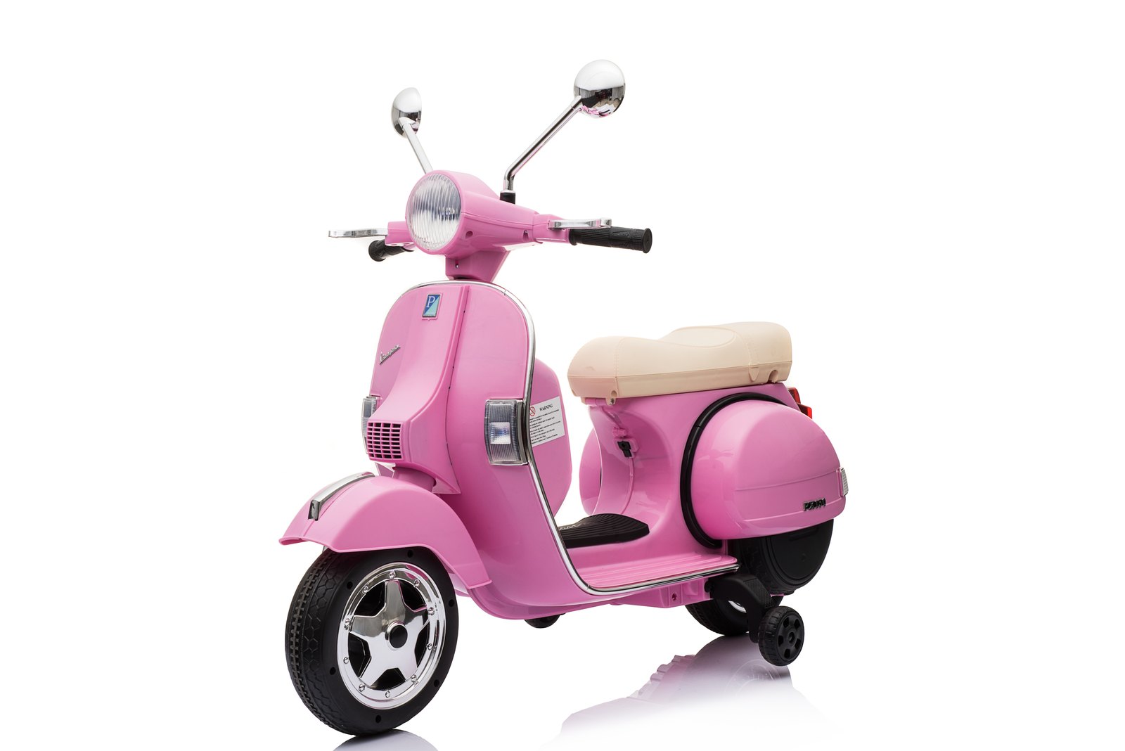 Mamido Dětský elektrický skútr Vespa PX150 12V růžový - Obrázek 2