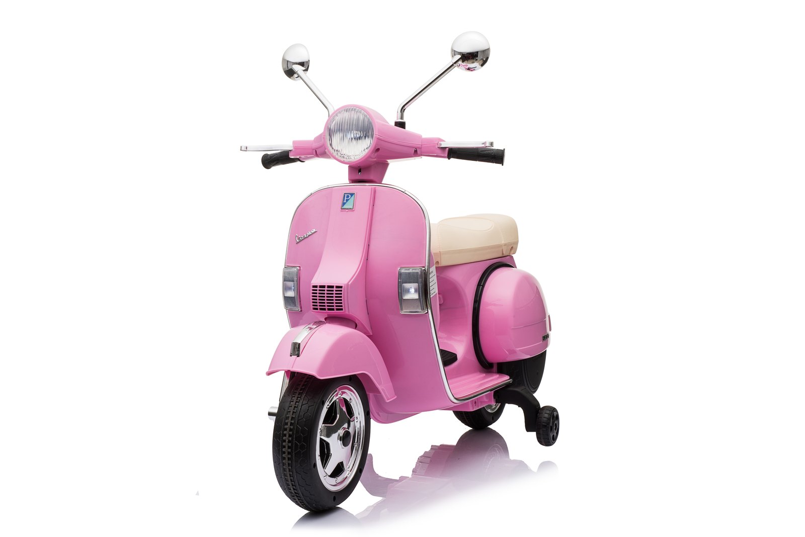 Mamido Dětský elektrický skútr Vespa PX150 12V růžový