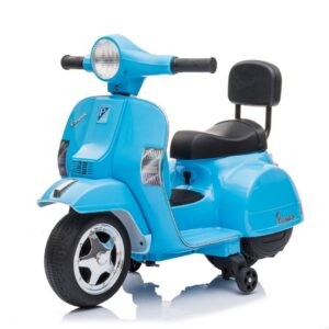 Mamido Dětský elektrický skútr Vespa PX150 Mini 6V modrý